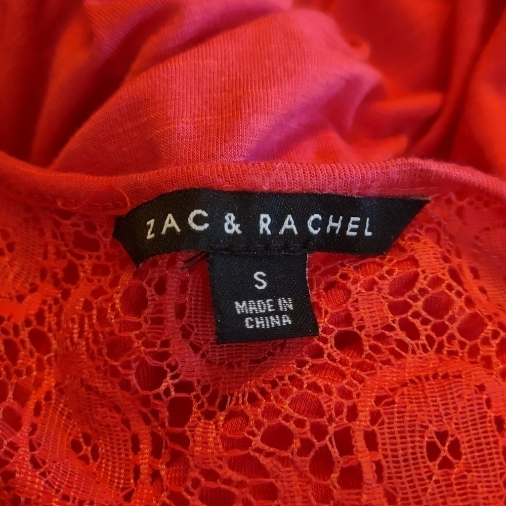 Zac & Rachel women's size small pink long sleeve blouse shirt top - Picture 7 of 8